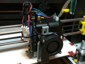 adapter radial fan dyze extruder pinshape 3d-design 3d print model - Mito3D
