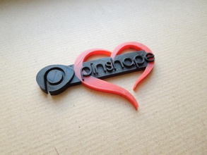 pinshape loves dual color love heart dual-extruder 3d print model - Mito3D