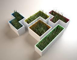 tetris saksı pinshape tasarım sanat jardinage des Plantes'e unutulmaz fleur çiçek plante 3d print model - Mito3D