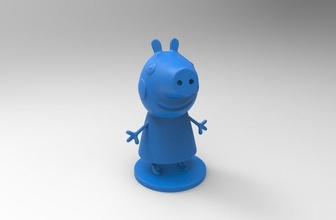 peppa pig pinshape 3d-design 3d print model - Mito3D