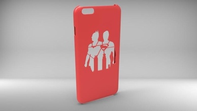 batman superman iphone 6 case pinshape 3d-design 3d print model - Mito3D