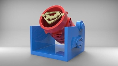 batman superman holofotes pinshape 3d design 3d print model - Mito3D