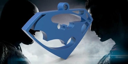 batman superman chaveiro earings pinshape 3d design 3d print model - Mito3D