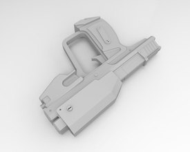 space marine magnum pinshape masterchief halo ce 4 cosplay prop Replikat gun 3d print model - Mito3D