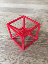 tesseract pinshape tige géométrie 3d print model - Mito3D