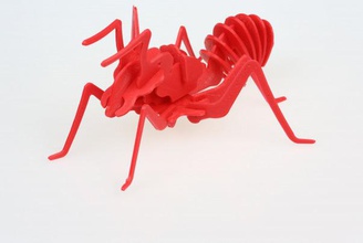 red ants pinshape ant puzzle 3d print model - Mito3D