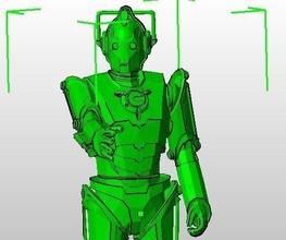 cyberman figura ação atualização pinshape 3d design 3d print model - Mito3D