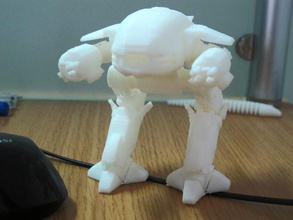 ed 209 uygulama droid robocop pinshape 3d tasarım 3d print model - Mito3D