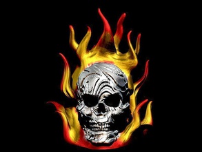 skull pinshape bones bad evil 3d print model - Mito3D