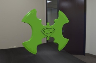 krypto batrang pinshape batman-v-superman-design-contest 3d print model - Mito3D