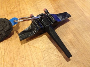 anahtar zinciri pinshape kanat 3d tasarım 3d print model - Mito3D