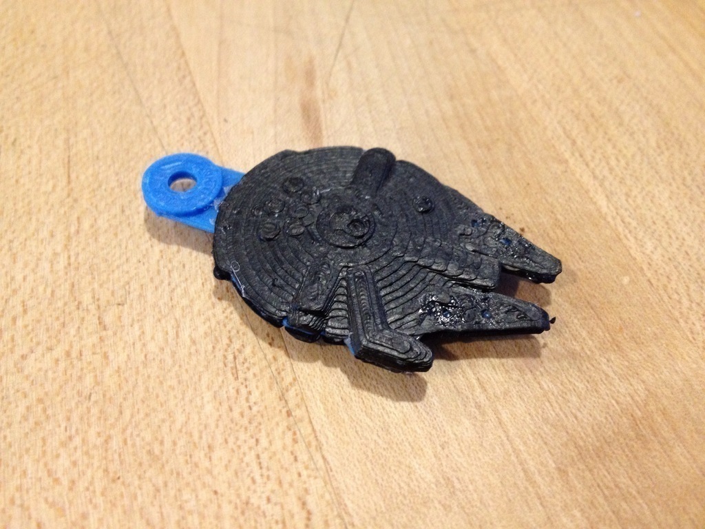 millennium falcon Anahtarlık pinshape 3d tasarım 3D print model - Mito3D