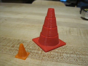 collapsible traffic cone pinshape 3d design 3d print model - Mito3D