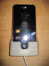 iphone 4 wall mount dock pinshape 3d-design 3d print model - Mito3D