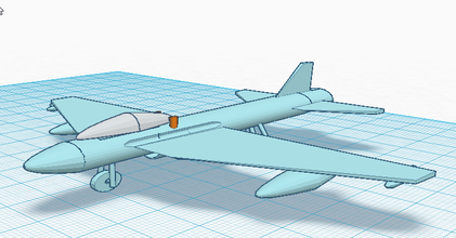 airplane pinshape aviation weapons plane 3d print model - Mito3D
