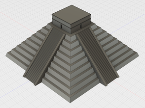 el castillo chichen itza pinshape chichenitza Tempel Maya maya 3d print model - Mito3D