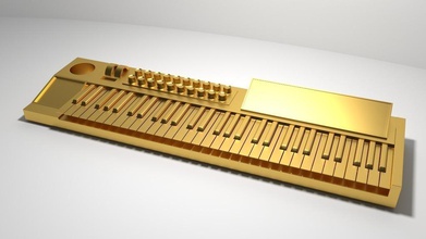 synthesizer keyring pinshape 3d-design 3d print model - Mito3D