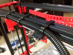 3 8 wire conduit clip 2020 Aluminium extrusion pinshape 3d design 3d print model - Mito3D