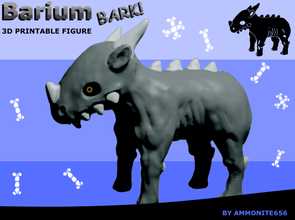 barium bark pinshape gazelle Ziege Reh Antilopen wolf Hund zahlen Kreatur böse Niedlich beängstigend Tier 3d print model - Mito3D