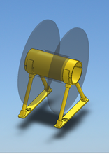 pé dobradiça filamento spool pinshape genérico 3d impressora stand 3d print model - Mito3D