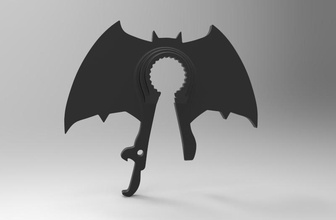 bat opener pinshape batman-v-superman-design-contest 3d print model - Mito3D