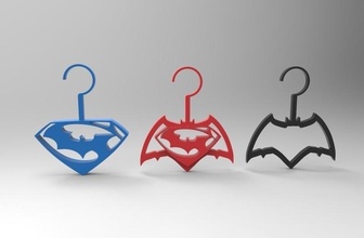 bvs hangers pinshape batman-v-superman-design-contest 3d print model - Mito3D