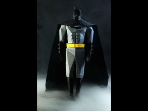 batman poli pinshape v superman diseño concurso batmanvssuperman lowpolygon lowpoly 3d print model - Mito3D