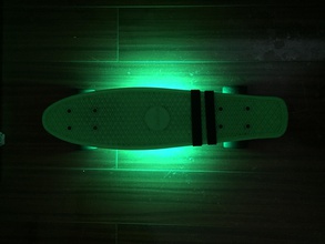 penny board led pinshape skateboard 3d print model - Mito3D
