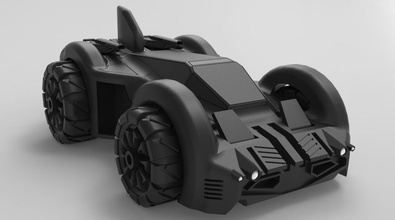 batmovil 284 pinshape concurso diseño superman v batman 3dprint batmobile vs rohit harip 3d print model - Mito3D