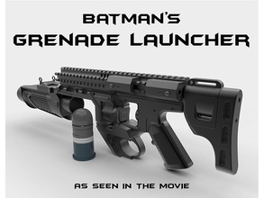 batman bombaatar 1 ölçek superman pinshape süper kahraman dc oyuncaklar harika grenade launcher el bombası silah yineleme cosplay vssuperman yarışma tasarım v 3d print model - Mito3D