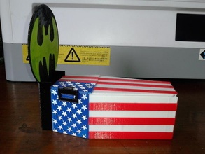 superman logosu askeri tabut batman konteyner pinshape yarışma tasarım v 3d print model - Mito3D