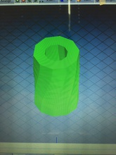 twisted cylinder pinshape 3d print model - Mito3D