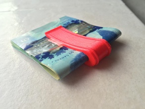 Geld clip pinshape einfach drucken 3d print model - Mito3D