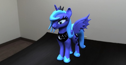 luna pony fan art pinshape lunapony Mond 3d print model - Mito3D