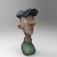 yorker pinshape carattere cappelli newyork cartone animato toon 3d print model - Mito3D