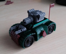 tanque batalla 3dracers pinshape kid juguetes fácil juguete coche juegos 3d print model - Mito3D