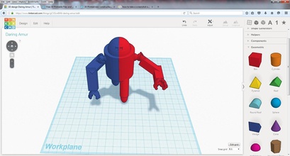 robot pinshape fresco tecnología 3d print model - Mito3D