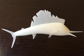 sailfish pinshape animals fish form2 3d print model - Mito3D
