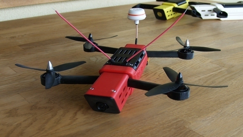 viper x2 quadricoptère pinshape cadre drone course multicopter 3D print model - Mito3D