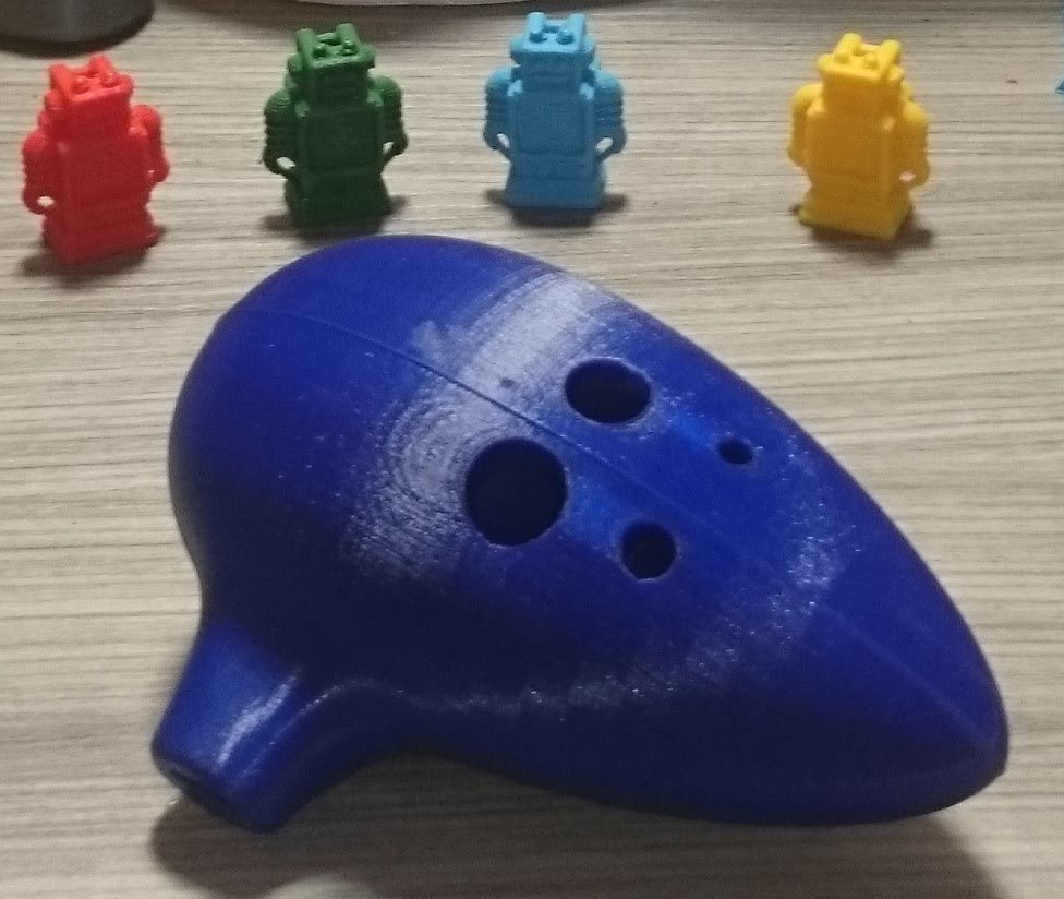 ocarina leyenda zelda asamblea pinshape 3D print model - Mito3D