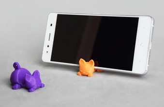 keichain smartphone pie gato pinshape llavero cat 3d print model - Mito3D