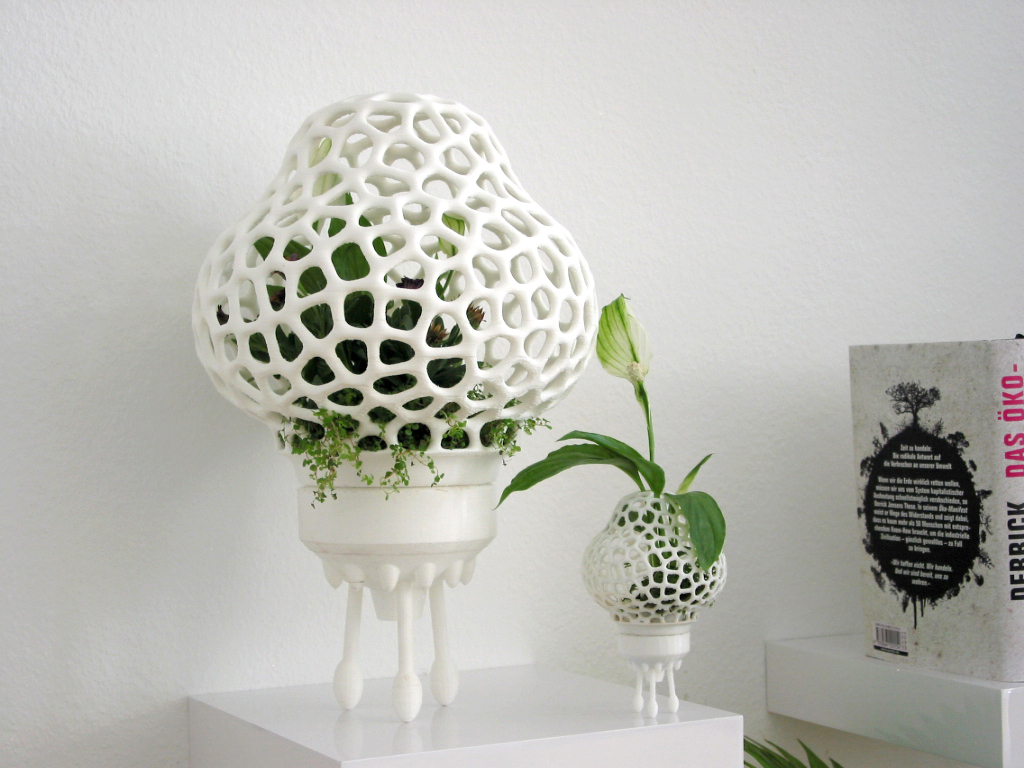 büyük uzay roketi pot pinshape açılan 3 parça huni alanı stl 3d roket pflanzentopf pflanzen blumen bitkiler ekici bitki hediye sanat tasarım voronoi dekorasyon dekor geschenkidee çiçekler çiçek 3D print model - Mito3D