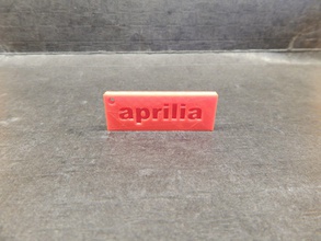 aprilia Schlüsselanhänger pinshape rot keychain 3d print model - Mito3D