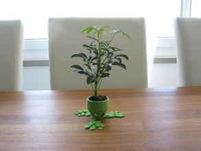 küçük bitki pot kısa pinshape çiçek hediye dekorasyon dekor bitkiler ekici çiçekler saksı 3d print model - Mito3D