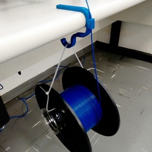 soporte bobina pinshape cola montaje filamento clip 3d print model - Mito3D