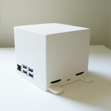 stanco cubo raspberry pi 3 caso pinshape 3b+ minimalista carino custodia lampone 3d print model - Mito3D