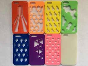gemusterte iphone 6 6s Fällen pinshape iphone6s iphone6 case 3d print model - Mito3D
