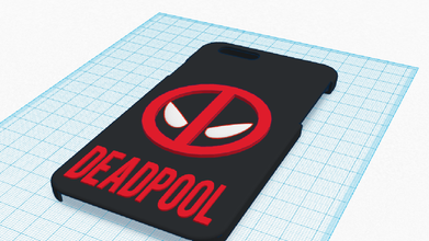 deadpool phone case iphone 6 pinshape bike-accessory-design-contest iphone6-case 3d print model - Mito3D
