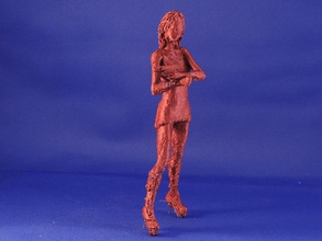 girl gun pinshape meshmixer surreal gunslinger Mädchen 3d print model - Mito3D
