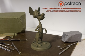 toon mouse pinshape cartoon 3d print model - Mito3D